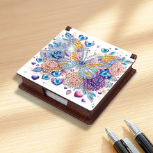 Load image into Gallery viewer, 1pc Butterfly Pattern DIY Diamond Painting Note Box w/ 160 Notes Office Decor
