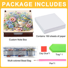 Load image into Gallery viewer, 1pc Bird Pattern DIY Diamond Painting Kit Note Box 160 Sticky Note Desktop Decor
