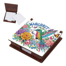 Load image into Gallery viewer, 1pc Bird Pattern DIY Diamond Painting Kit Note Box 160 Sticky Note Desktop Decor
