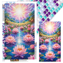 Load image into Gallery viewer, Diamond Painting - Full Round - Lotus Scenery (40*70CM)
