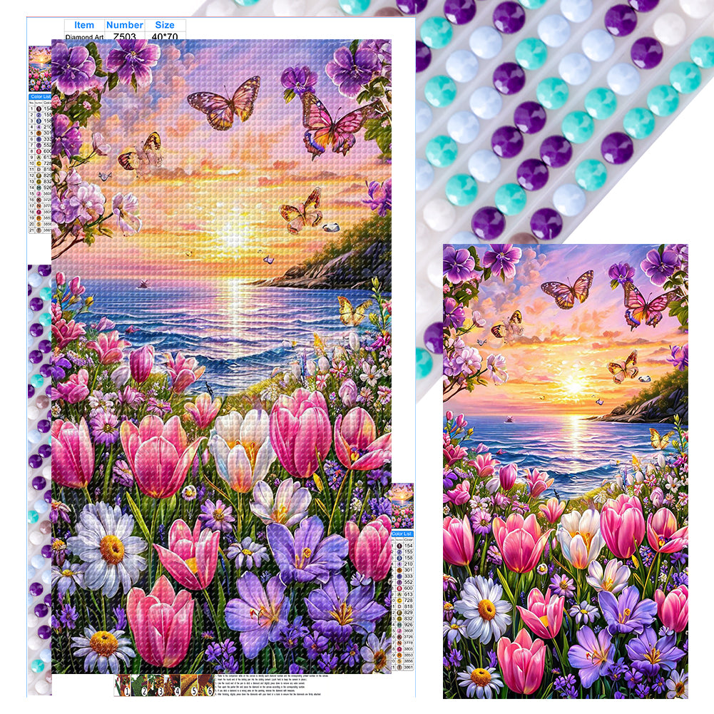 Diamond Painting - Full Round - Flower Scenery (40*70CM)