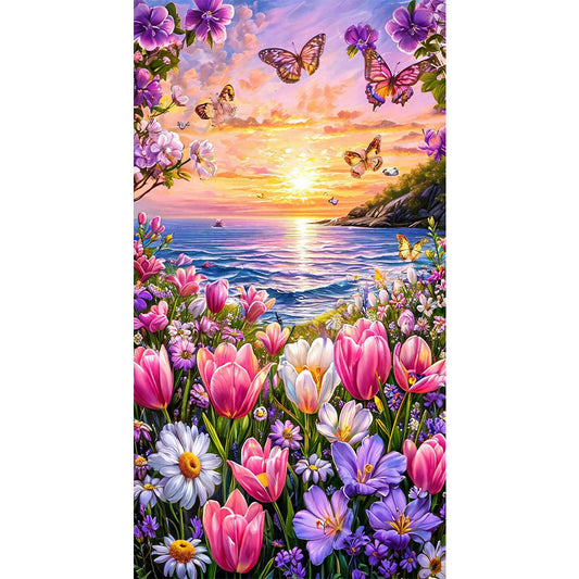 Diamond Painting - Full Round - Flower Scenery (40*70CM)