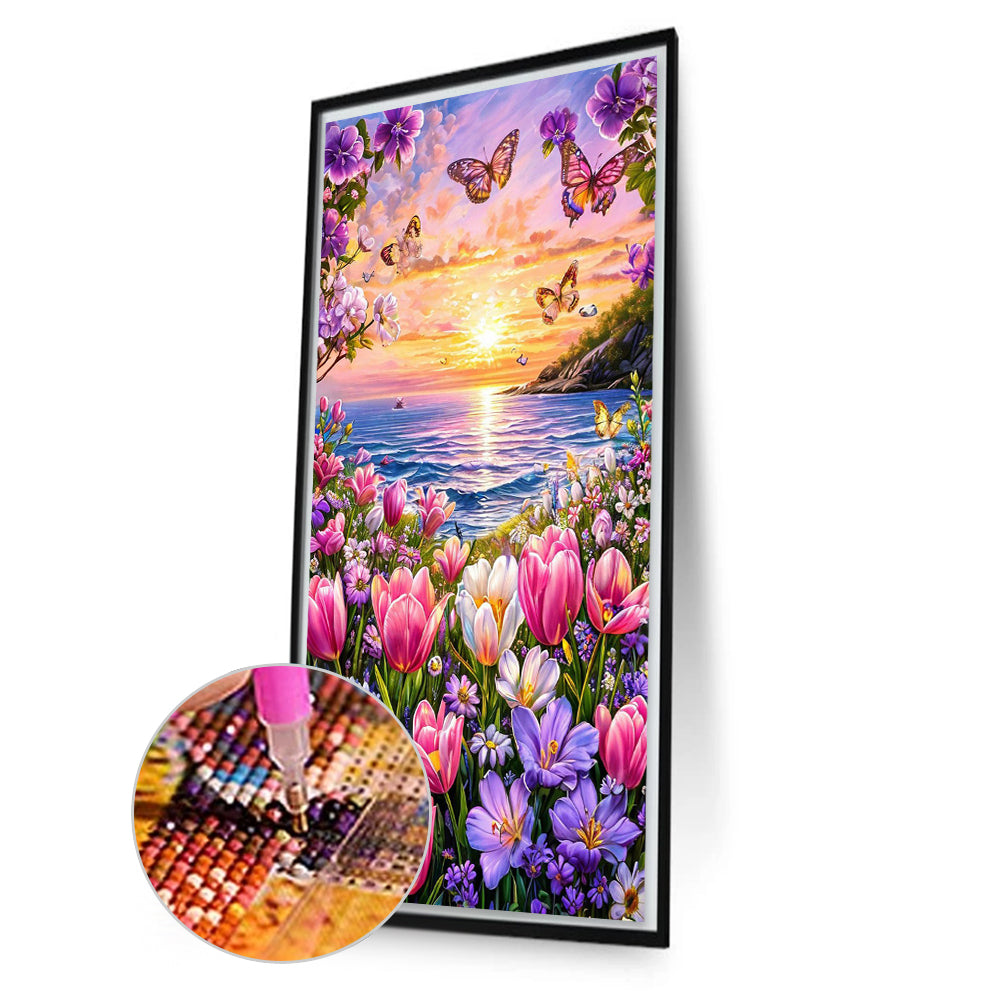 Diamond Painting - Full Round - Flower Scenery (40*70CM)