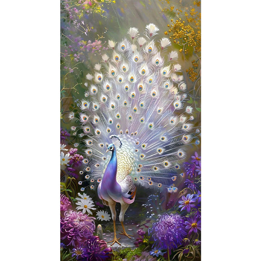 Diamond Painting - Full Round - Peacock Scenery (40*70CM)