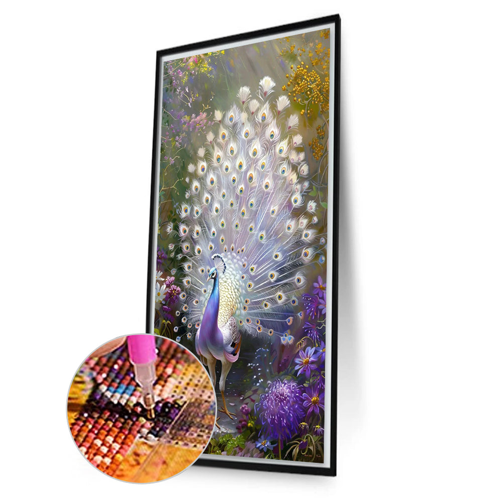 Diamond Painting - Full Round - Peacock Scenery (40*70CM)