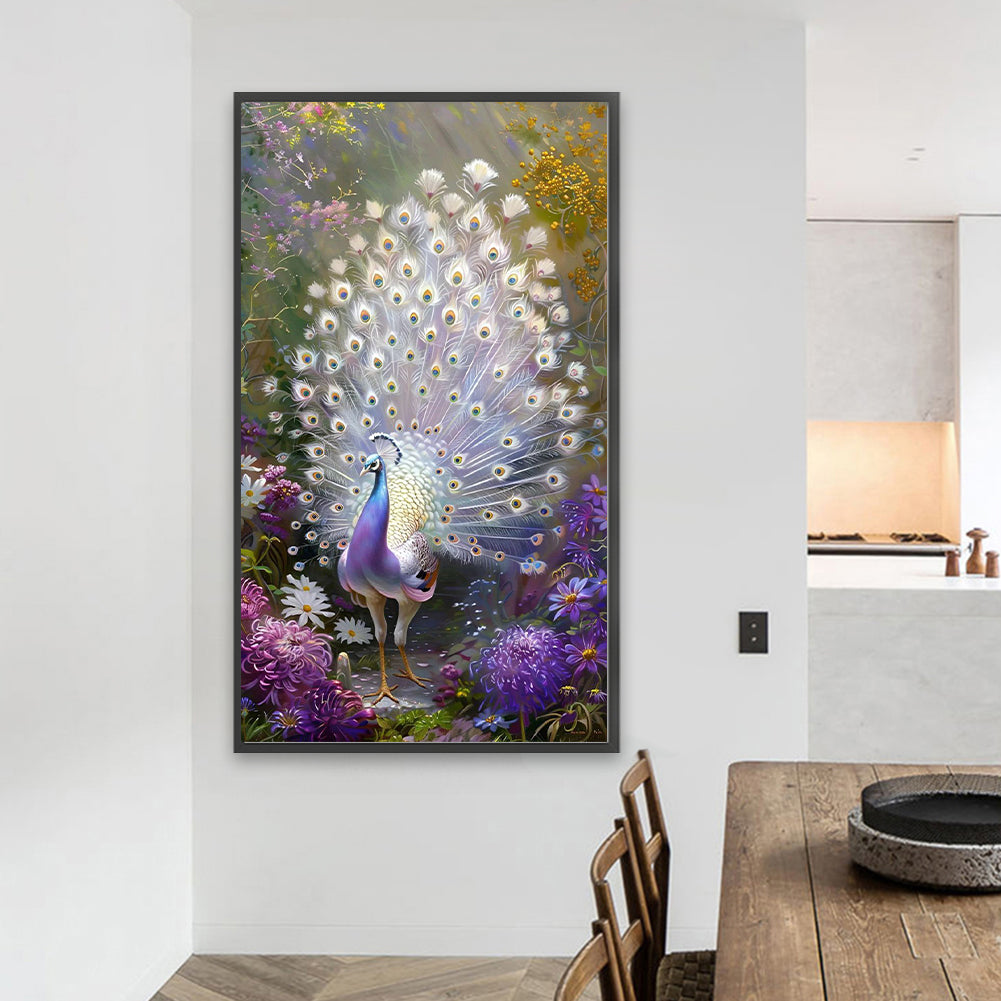 Diamond Painting - Full Round - Peacock Scenery (40*70CM)