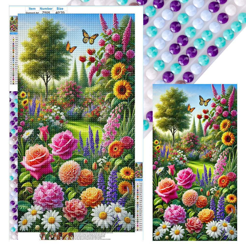 Diamond Painting - Full Round - Flower Scenery (40*70CM)