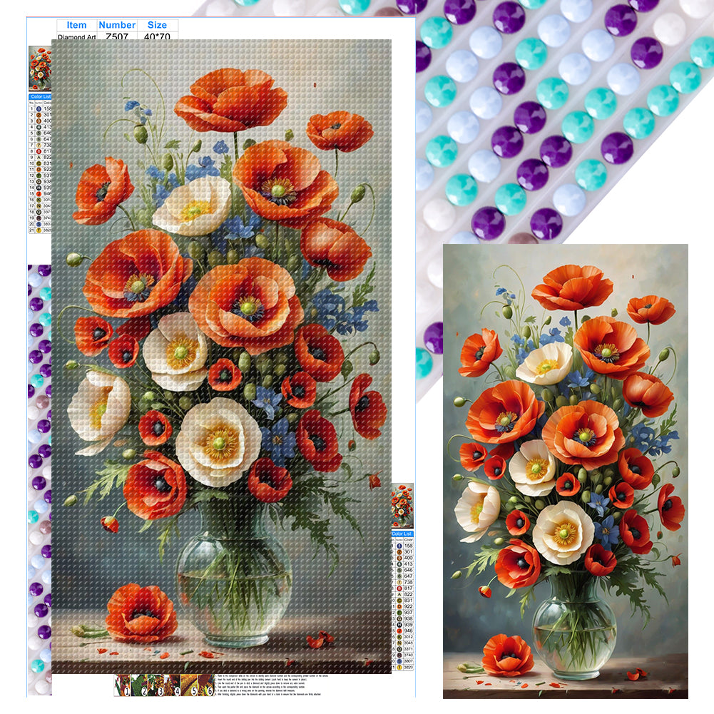 Diamond Painting - Full Round - Flowers (40*70CM)
