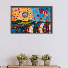 Load image into Gallery viewer, Diamond Painting - Full Round - Independence Day Town Night Scene (60*40CM)
