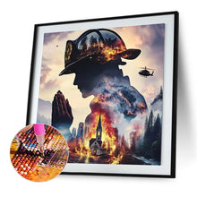 Load image into Gallery viewer, Diamond Painting - Full Square - Fireman American Fire (40*40CM)

