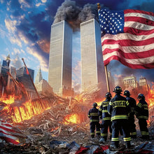 Load image into Gallery viewer, Diamond Painting - Full Square - Fireman American Fire (40*40CM)
