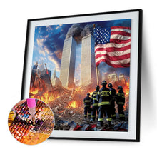 Load image into Gallery viewer, Diamond Painting - Full Square - Fireman American Fire (40*40CM)
