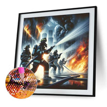 Load image into Gallery viewer, Diamond Painting - Full Square - Fireman American Fire (40*40CM)
