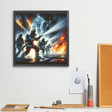 Load image into Gallery viewer, Diamond Painting - Full Square - Fireman American Fire (40*40CM)

