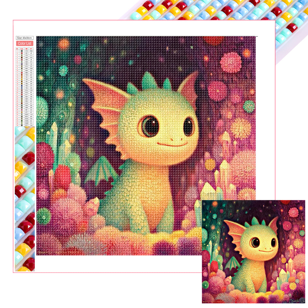 Diamond Painting - Full Square - Dragon In The Cave (30*30CM)