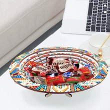 Load image into Gallery viewer, Diamond Painting Wooden Serving Tray Decorative Diamond Painting Dining Plate(A)
