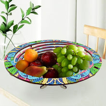 Load image into Gallery viewer, Diamond Painting Wooden Serving Tray Decorative Diamond Painting Dining Plate(C)
