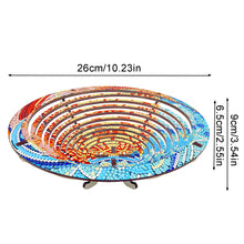 Load image into Gallery viewer, Diamond Painting Wooden Serving Tray Decorative Diamond Painting Dining Plate(D)
