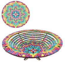 Load image into Gallery viewer, Diamond Painting Wooden Serving Tray Decorative Diamond Painting Dining Plate(H)
