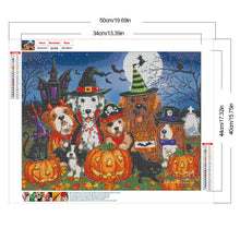 Load image into Gallery viewer, Diamond Painting - Full Round - Halloween Dog (50*40CM)
