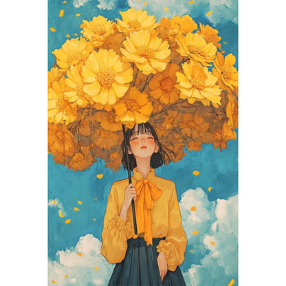 AB Diamond Painting - Full Round - Umbrella Girl (40*60CM)