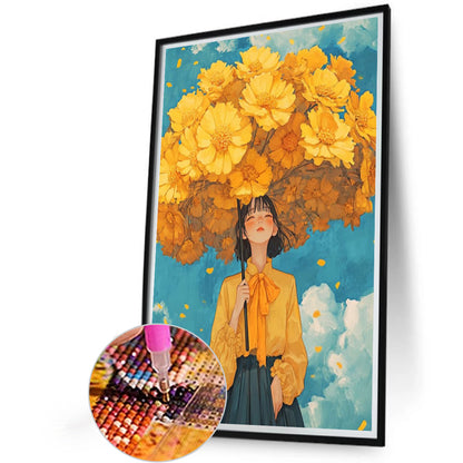 AB Diamond Painting - Full Round - Umbrella Girl (40*60CM)