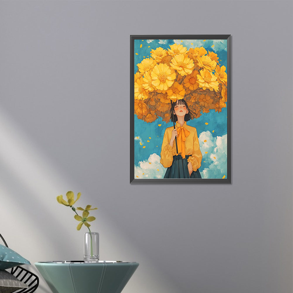 AB Diamond Painting - Full Round - Umbrella Girl (40*60CM)