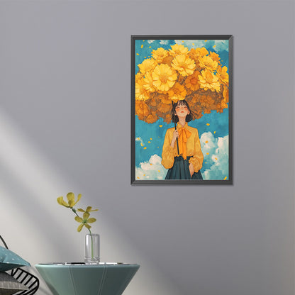 AB Diamond Painting - Full Round - Umbrella Girl (40*60CM)