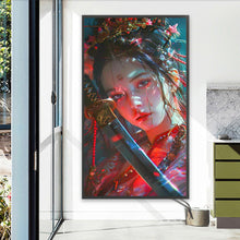 Load image into Gallery viewer, AB Diamond Painting - Full Round - Oriental Sword-Wielding Girl (40*70CM)
