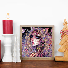 Load image into Gallery viewer, Diamond Painting - Partial Special Shaped - Elf Cat Beauty (30*30CM)
