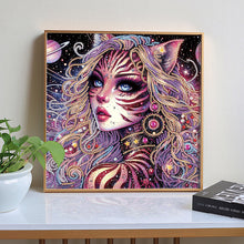 Load image into Gallery viewer, Diamond Painting - Partial Special Shaped - Elf Cat Beauty (30*30CM)
