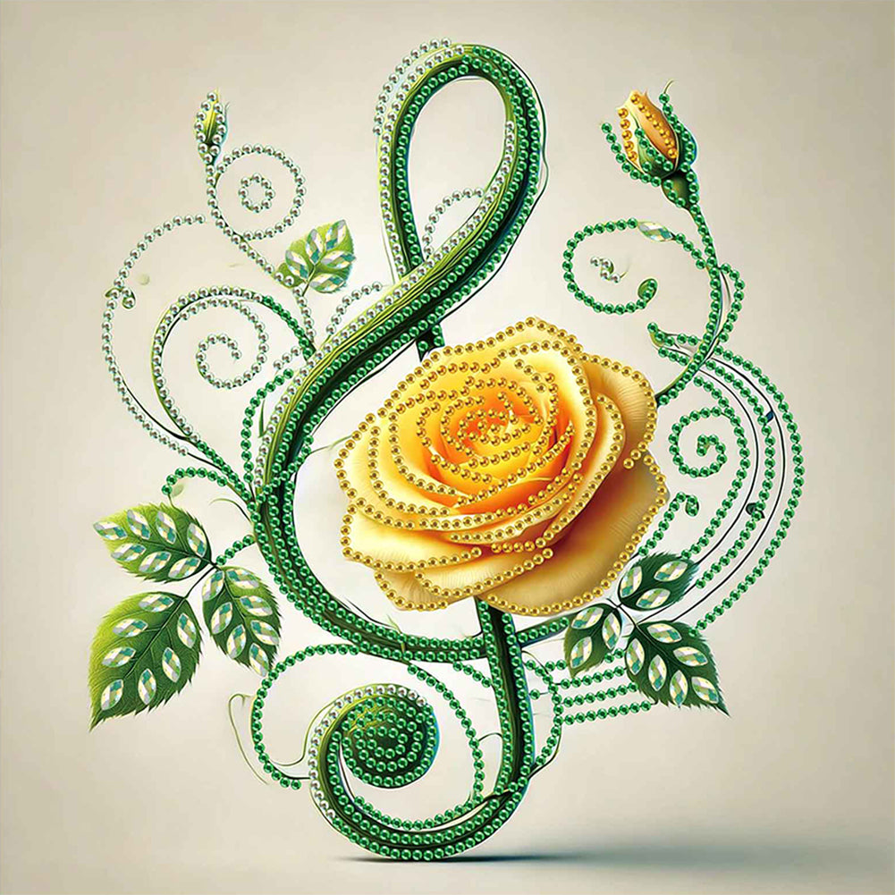 Diamond Painting - Partial Special Shaped - Musical Symbols (30*30CM)