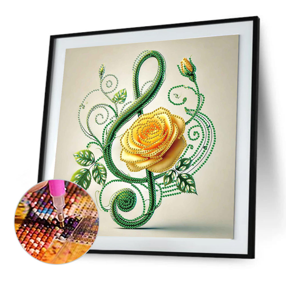 Diamond Painting - Partial Special Shaped - Musical Symbols (30*30CM)