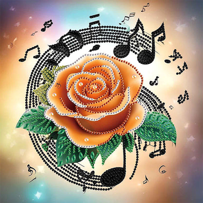 Diamond Painting - Partial Special Shaped - Musical Symbols (30*30CM)