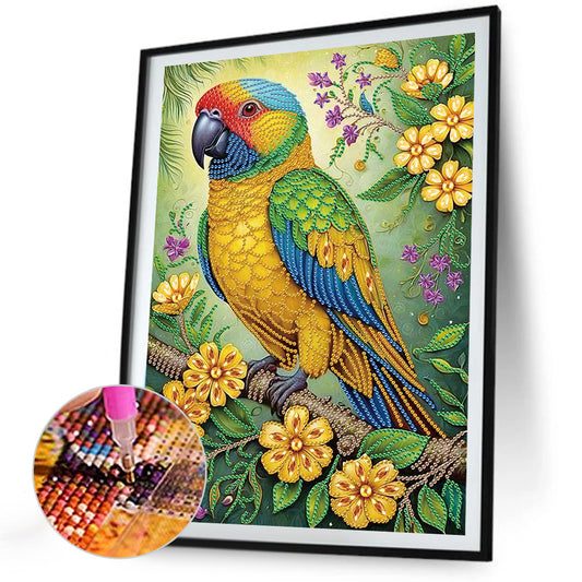 Diamond Painting - Partial Special Shaped - Parrot (30*40CM)