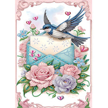 Load image into Gallery viewer, Diamond Painting - Partial Special Shaped - Flower Bird (30*40CM)
