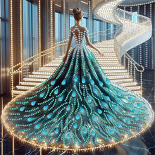 Load image into Gallery viewer, Diamond Painting - Partial Special Shaped - Dress Skirt Girl (30*30CM)
