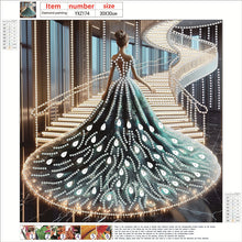 Load image into Gallery viewer, Diamond Painting - Partial Special Shaped - Dress Skirt Girl (30*30CM)

