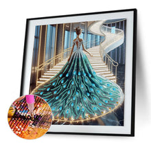 Load image into Gallery viewer, Diamond Painting - Partial Special Shaped - Dress Skirt Girl (30*30CM)
