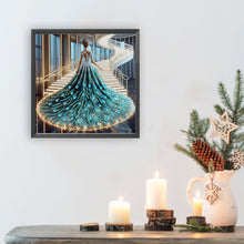 Load image into Gallery viewer, Diamond Painting - Partial Special Shaped - Dress Skirt Girl (30*30CM)
