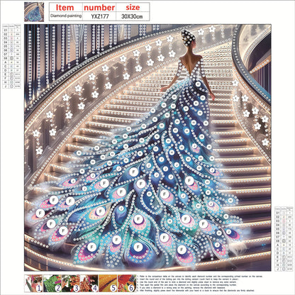 Diamond Painting - Partial Special Shaped - Dress Skirt Girl (30*30CM)