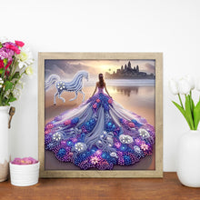 Load image into Gallery viewer, Diamond Painting - Partial Special Shaped - Dress Skirt Girl (30*30CM)
