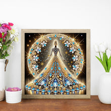 Load image into Gallery viewer, Diamond Painting - Partial Special Shaped - Dress Skirt Girl (30*30CM)
