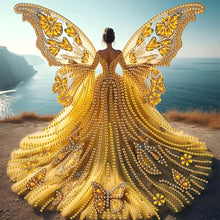Load image into Gallery viewer, Diamond Painting - Partial Special Shaped - Angel Wings Girl (30*30CM)
