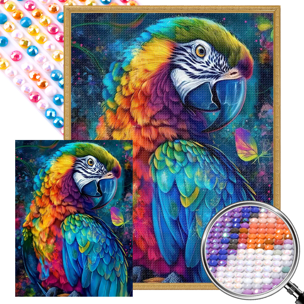 AB Diamond Painting - Full Round - Parrot (45*60CM)