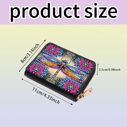 Diamond Painting Card Holder Coin Purse Diamond Art Wallet Pouch for Women (B)