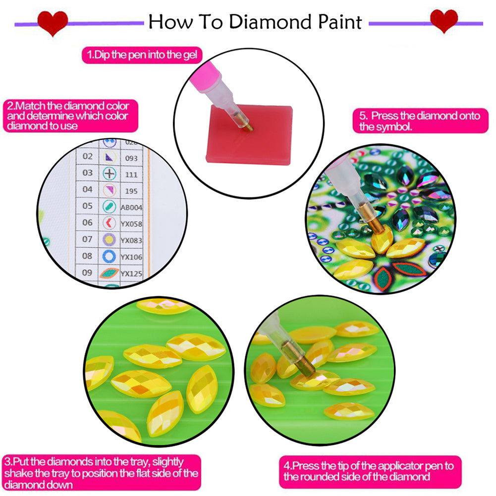 Diamond Painting Card Holder Coin Purse Diamond Art Wallet Pouch for Women (B)