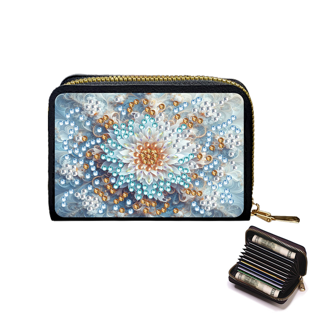 Diamond Painting Card Holder Coin Purse Diamond Art Wallet Pouch for Women (C)
