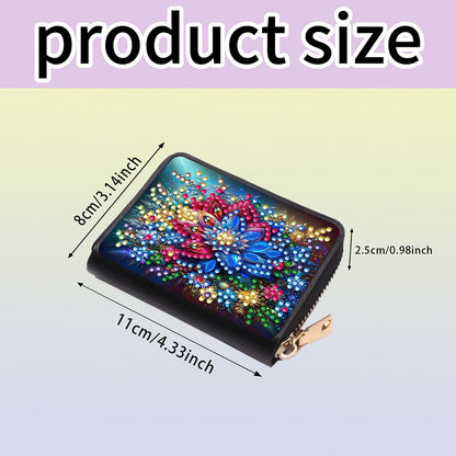 Diamond Painting Card Holder Coin Purse Diamond Art Wallet Pouch for Women (E)