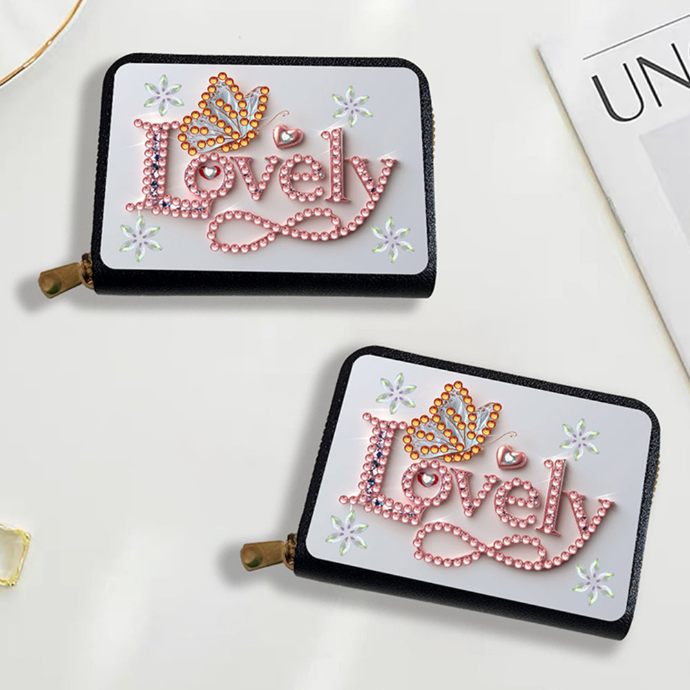 Diamond Painting Card Holder Coin Purse Diamond Art Wallet Pouch for Women (G)